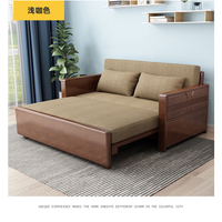 Sofa Bed Foldable With Storage Couch Folding Sofa Bed Foldable All Solid Wood Sofa Bed Multi-Functional Dual-Use Retractable Single Bed with Storage Sofa Chair