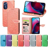 Embossing Multi Card Wallet Phone Case For Motorola Edge 30 20 Edge S Plus E40 E32 E22 E20 E30 E7 Magnetic Holder Flip Cover