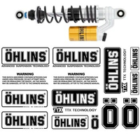Original Ohlins Stickers Motorcycle Fork Suspension Clear Logo Decal For Yamaha Honda Suzuki Kawasaki Ktm Bmw