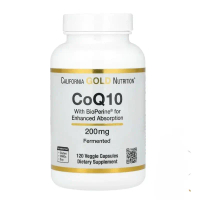 EXP:2027 | California Gold Nutrition CoQ10 200mg 120 Tablets Energy & Vitality