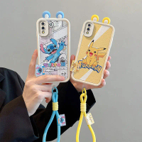 เคสโทรศัพท์, พรีเมี่ยม, สำหรับ vivo Y91C / S1 / Y90, ดีไซน์การ์ตูนคุโรมิ / ปิกาจู / หมีสตรอเบอร์รี่,