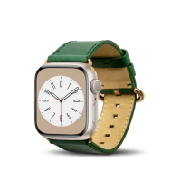 【Alto】Apple Watch 38/40/41mm 9/8/7/6/SE/5/4/3 皮革錶帶 - 森林綠(真皮錶帶 細柔觸感)