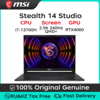 MSI Stealth 14 Studio Gaming Laptop RTX4060 i7-13700H 16GB/32GB 1TB/2TB 14/16 Inch 2.5K 240Hz Screen Notebook Gaming