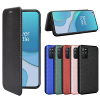 For OnePlus 8T Case Luxury Flip Carbon Fiber Skin Magnetic Adsorption Protective Case For OnePlus 8T 8 T OnePlus8T Phone Bags
