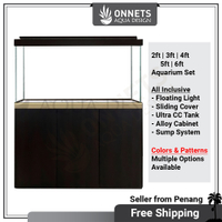 2025 new 4ft 5ft 6ft 3ft 2ft Ultra Crystal Clear CC Fish Tank Alloy Cabinet Arowana Aquarium Set Aku