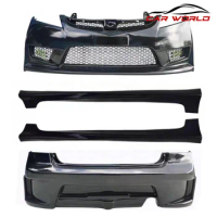 Car Bumper For 2006-2011 Mugen Bodykit With Front Rear Side Skirts 2009 Honda Civic