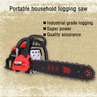 Gasoline Chainsaw 2 Stroke Gasoline Engine 800W 25.4CC Long Reach Chainsaws Daily Saw Bamboo Root Carving Chain Saw