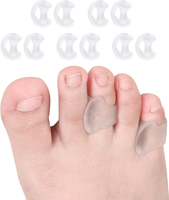 Pinky Toe Separator Gel Toe Spacers Straightener Hammer Toe Corrector for Feet Women and Man 10 Pcs/