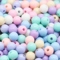 100Pcs/500gram 8mm Candy Color Acrylic Round Ball Spacer Beads For Jewelry Making DIY Jewelry Accessories For Handicrafts