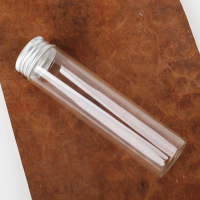 MW Single tube jar Tabung botol kaca dengan tutup aluminum 60ml d=30mm