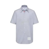 Thom Browne Oxford Short Sleeve Shirt Navy 2 Blue