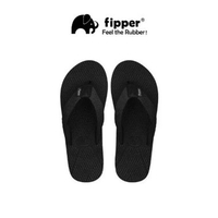 Fipper - Refitt Sandal Jepit Anti Slip Pria Original Ringan Nyaman Black / Black UK 11/US 12