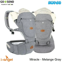 I-Angel Miracle Melange Gray 4in1 Baby Carrier, Hipseat Carrier