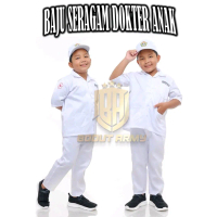 SERAGAM BAJU DOKTER ANAK PROFESI DOKTER CILIK DOKCIL