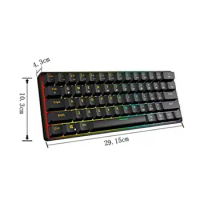 Redragon K616 TKL Wireless RGB Mechanical Keyboard 5.0 BT/2.4 Ghz/Wired Three Modes 60% Keyboard Linear Red Switch