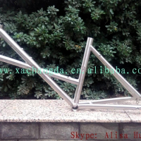 custom titanium bike frame Inner line routing titanium velo bike frame titanium road bike frame rohloff dropout