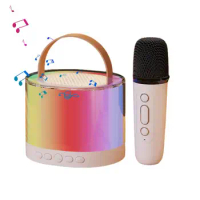 Speaker With Microphone Small Multifunctional Karaoke System Wireless Microphone Speaker Kid Karaoke Machine Karaoke Equipment