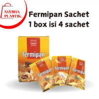 (1box isi 4)Fermipan Sachet Instant Yeast Ragi Instan 11 Gram - Membuat Adonan Roti dan Donat Lembut