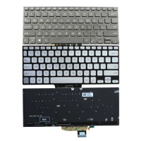 New US Black/Silver Backlit Keyboard for Asus VivoBook X430 S14 K430 A430 S4300F S4300U