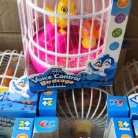Mainan sangkar burung bunyi lampu DUS mainan burung hewan berkicau Toys