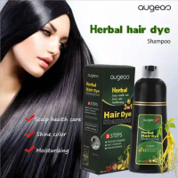 Herbal 500ml Natural Plant Conditioning Hair dye Black Shampoo Fast Dye White Grey Hair Removal Dye Coloring Black Hair