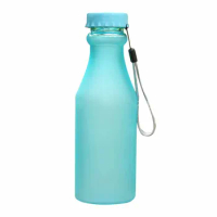 1PC 550ml Plastic Frosted Water Bottle Portable BPA Free Unbreakable Soda Bottle Leak-proof Kettle For Travel Outdoor Borraccia