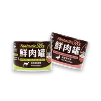 【汪喵星球】貓用FANTASTIC 98%鮮肉無膠主食罐165g-12入(貓主食罐 全齡貓)