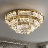 Shell Ceiling Lamp Post-Modern Crystal Living Room Modern Light Luxury Creative Personality LED Lights