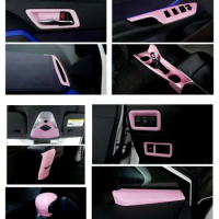 Pink Interior Accessories Whole Kit Covers Trim For Toyota CHR C-HR 2018-2021