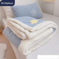 毛毯 科莎毛毯冬季加厚珊瑚絨毯床單人小毯子床上用午睡毯沙發毯蓋毯被