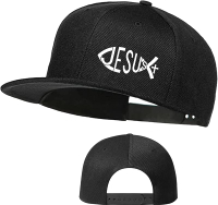 Jesus Christ Hats Mens Snapback Flat Bill Brim Hats for Men Snap Backpack Dad Life Jesus Christian C