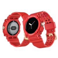 TPU Strap For Google Pixel Watch 2 Pixel Watch Replacement Light Luxury Strap+Case Smartwatch Wristband For Google Pixel Watch 2