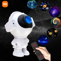 Xiaomi Astronaut Night Light Star Galaxies Projector RGB Lamp With Bluetooth Sound For Children Room Bedroom Atmosphere Decor