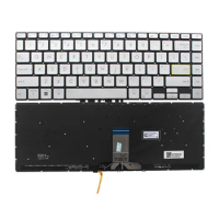 New Silver US Layout Backlit Keyboard with Backlight for Asus VivoBook S14 S433 S433EA S433EQ S433FA S433FL S433JQ X421