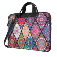 Ethnic Color Patterns Laptop Sleeve Bag For Macbook Air Acer Dell 13 14 15 15.6 Briefcase Bag Shockproof Business Computer Pouch