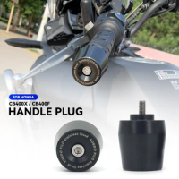 2 Color Motorcycle Accessories Handle Bar Ends Plug Grips Handlebar Plug Caps Slider For Honda CB400X CB400F CB 400X CB400 F