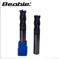 Beable tools 12*12*30*75 4 Flute end mills HRC45 indexable end mill metal cutting tool flat end mill high speed cutting tools