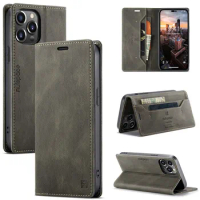 For iPhone 12 Pro Max Case Flip Leather Phone Cover For Apple iPhone 12 Mini Case Luxury Magnetic Flip Wallet Coque