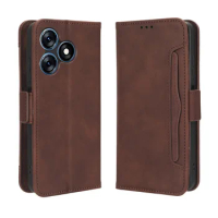 For Tecno Spark 10 Leather Wallet Flip Type Multi-card Slot Leather Book Design For Tecno Spark10 spark 10 tecno Phone Case