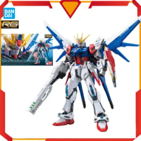 In Stock Bandai Original RG 23 1/144 Build Strike Gundam Full Package Joint Movable Figure Assembled Model Collectible Toys