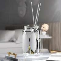 250ml Large Glass Aroma Diffuser with Sticks, Home Reed Diffuser for Bathroom, Bedroom, Office, Hotel, Oil Scent Diffuser
