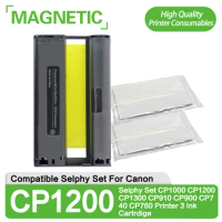 NEW for Canon Compatible KP-108IN KP-36IN Selphy Set CP1000 CP1200 CP1300 CP910 CP900 CP740 CP760 Printer 3 Ink Cartrdige