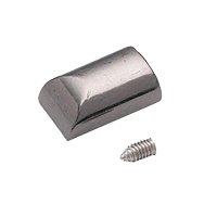 10pcs Zipper Metal Zipper Zipper Tail Clip Stop Tail Plug Head dengan skru Diy kraf perkakasan jahit