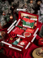 全城熱賣 - 耶誕節禮物送女生閨蜜女友老外創意雙層化妝箱平安夜禮盒員工禮品【聖誕·平安】雙層化妝箱五