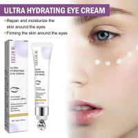 EELHOE Peptide Nourish Eye Cream Removal Fade Fine Lines Anti-aging Moisturizing Lift Collagen Boost Roller Massage Eye Serum