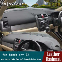 For Honda Crv Cr-v G3 2007 2008 2009 2010 2011 Leather Dashmat Dashboard Cover Pad Dash Mat Carpet Car Styling Accessories RHD