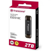 Transcend ESD310C SSD Portable 1TB | 2TB SSD External Up to 1050MB/s Garansi Resmi 2TB