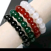gelang giok pria wanita ukuran 10mm kekinian hijau tua