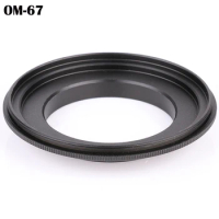 OM-67mm Macro Reverse lens Adapter Ring for Olympus DSLR OM Mount