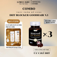 Combo 3 hộp Viên uống Good Hair DHT Blocker Hỗ trợ giảm rụng tóc và giúp tóc chắc khoẻ - Tặng 1 lăn 